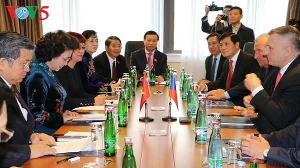 Нгуен Тхи Ким Нган встретилась с руководителями чешских ассоциаций - ảnh 1
